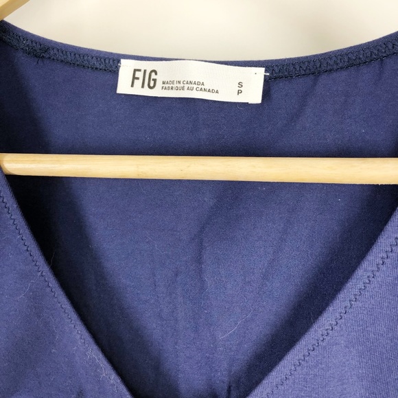 FIG Clothing Navy V neck Dress size S - Picture 2 of 3